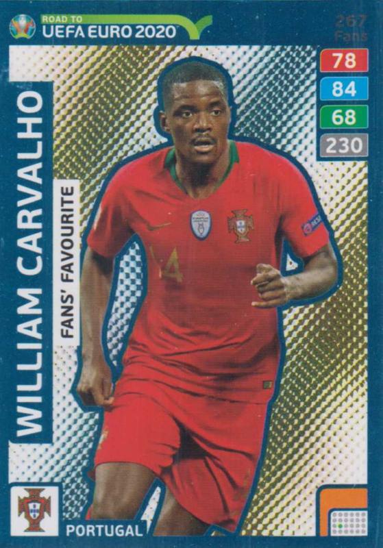 Adrenalyn XL Road to UEFA EURO 2020 #267 William Carvalho (Portugal) - Fans' Favourite