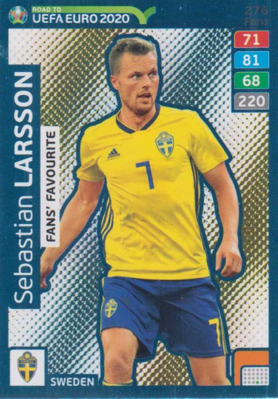 Adrenalyn XL Road to UEFA EURO 2020 #276 Sebastian Larsson (Sweden) - Fans' Favourite