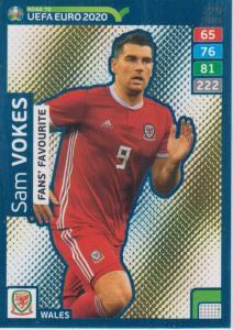 Adrenalyn XL Road to UEFA EURO 2020 #279 Sam Vokes (Wales) - Fans' Favourite