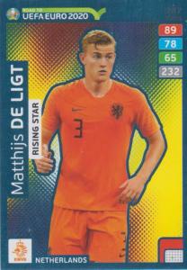 Adrenalyn XL Road to UEFA EURO 2020 #287 Matthijs de Ligt (Netherlands) - Rising Star