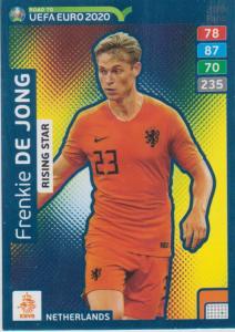Adrenalyn XL Road to UEFA EURO 2020 #288 Frenkie de Jong (Netherlands) - Rising Star