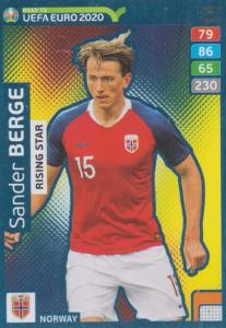 Adrenalyn XL Road to UEFA EURO 2020 #290 Sander Berge (Norway) - Rising Star