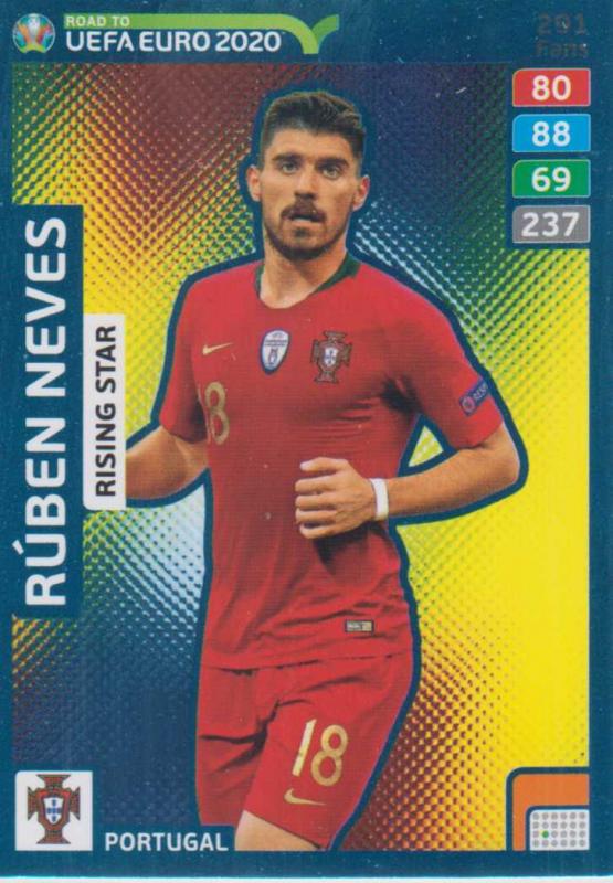 Adrenalyn XL Road to UEFA EURO 2020 #291 Rúben Neves (Portugal) - Rising Star