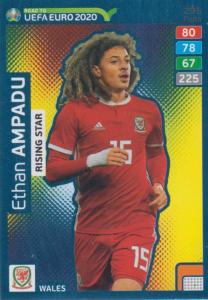 Adrenalyn XL Road to UEFA EURO 2020 #296 Ethan Ampadu (Wales) - Rising Star