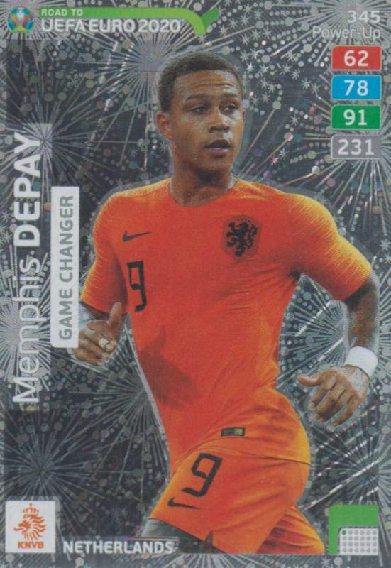 Adrenalyn XL Road to UEFA EURO 2020 #345 Memphis Depay (Netherlands) - Game Changer