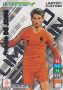 Adrenalyn XL Road to UEFA EURO 2020 – Frenkie De Jong (Netherlands) - Limited Edition