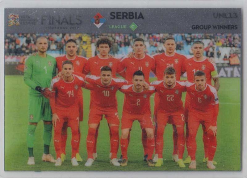 Adrenalyn XL Road to UEFA EURO 2020 UNL13 Team Photo (Serbia) - UEFA Nations League