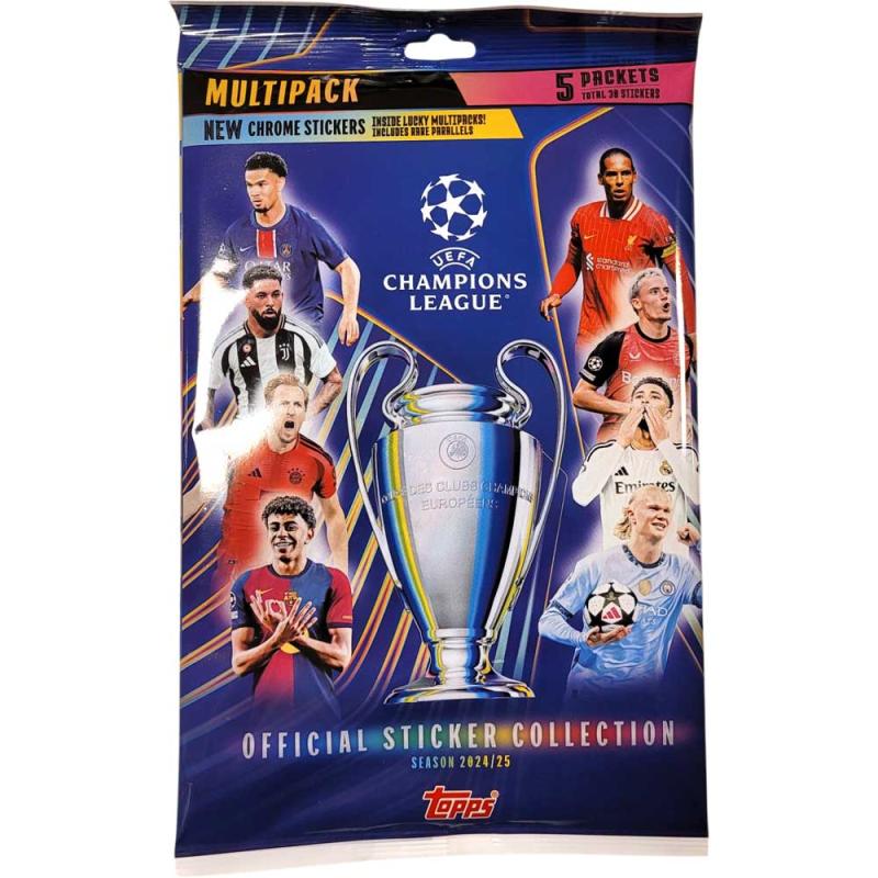 Multi Pack - Topps UEFA Champions League Stickers 2024-25 (Contains 30 stickers)