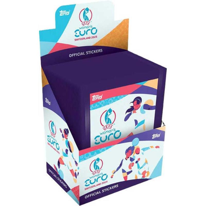 PREVIEW: 1 Box (50 Packets) 2025 Topps Womens Euro 2025 Stickers (Sales will start when we have more info)