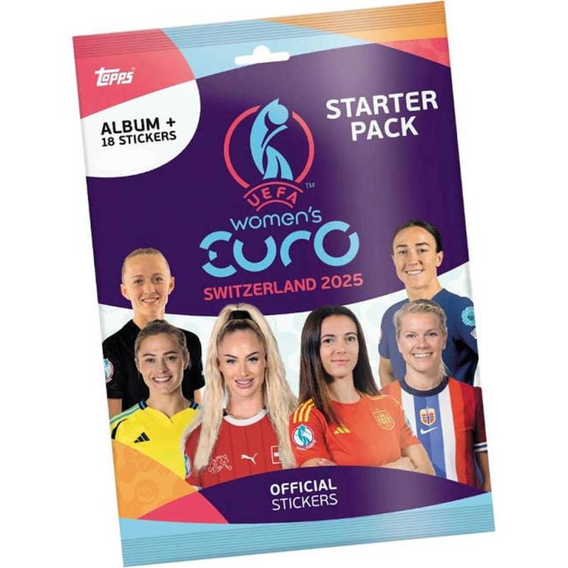 PREVIEW: 1 Starter Pack 2025 Topps Womens Euro 2025 Stickers (Sales will start when we have more info)