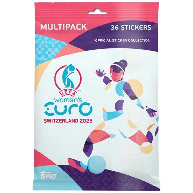 FÖRHANDSVISNING: 1 Multipack 2025 Topps Womens Euro 2025 Stickers (Klisterbilder) (Börjar säljas när mer info finns)