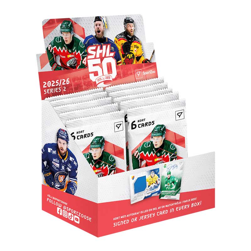PRE-BUY: Sealed Box 2025-26 SHL Swedish Hockey League Series 2 Retail (Unknown release date)