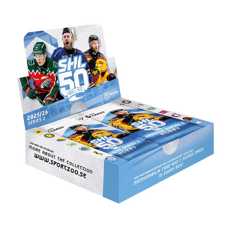 PREVIEW: Sealed Box 2025-26 SHL Swedish Hockey League Series 2 Hobby [Will only be sold in store - max 1 per person]