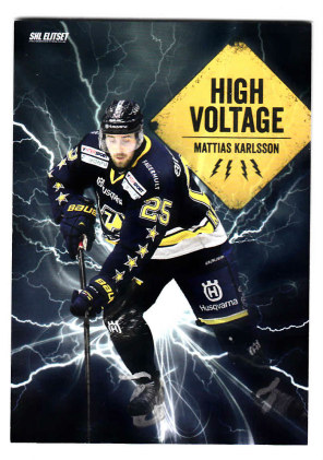 2014-15 SHL s.1 High Voltage #08 Mattias Karlsson HV71