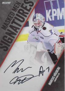 2014-15 SHL s.2 Masked Men Signatures #2 Marcus Högberg Linköping