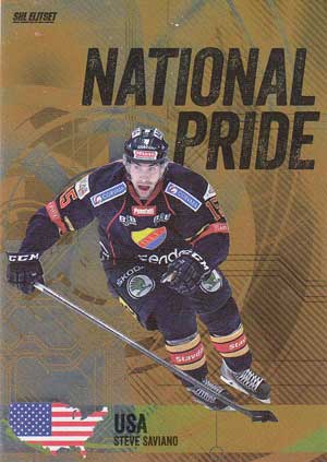 2014-15 SHL s.1 National Pride #02 Steve Saviano Djurgården Hockey