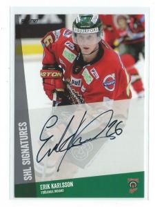 2014-15 SHL s.1 SHL Signatures #04 Erik Karlsson Frölunda Indians