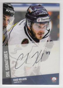 2014-15 SHL s.1 SHL Signatures #11 Chad Kolarik Linköping HC