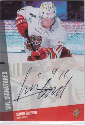 2014-15 SHL s.2 SHL Signatures #18 Simon Önerud MODO Hockey