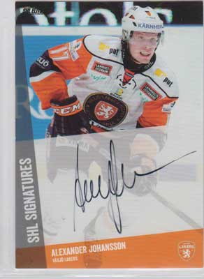 2014-15 SHL s.2 SHL Signatures #21 Alexander Johansson Växjö Hockey