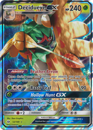 Sun & Moon (Base Set), Decidueye GX - 12/149 - Ultra Rare