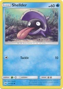 Sun & Moon (Base Set), Shellder - 33/149 - Common
