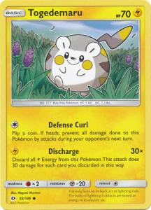 Sun & Moon (Base Set), Togedemaru - 53/149 - Common