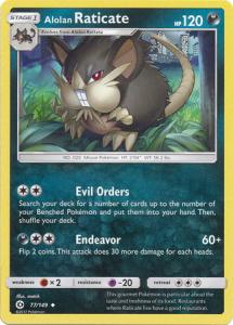 Sun & Moon (Base Set), Alolan Raticate - 77/149 - Uncommon