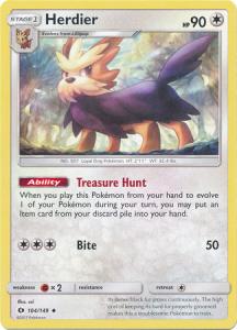 Sun & Moon (Base Set), Herdier - 104/149 - Uncommon