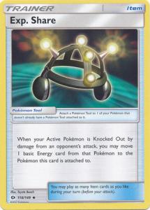 Sun & Moon (Base Set), Exp. Share - 118/149 - Uncommon