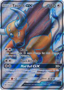 Sun & Moon (Base Set), Tauros GX - 144/149 - Full Art Ultra Rare