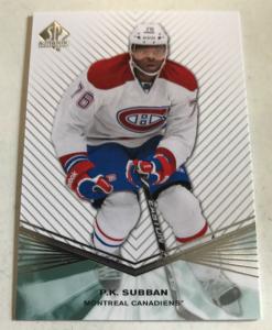 2011-12 SP Authentic Hockey Base Set
