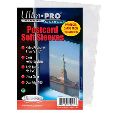 Soft Sleeves 3-11/16" X 5-3/4" (9.36625 x 14.605cm), Postcard (100)