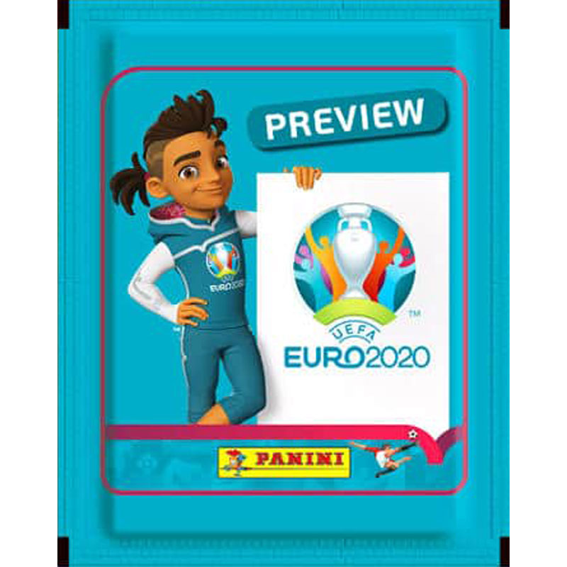 SLÄPPTA 2020 (De gamla med andra ord) Paket (5 stickers), Panini Stickers Euro 2020 Preview