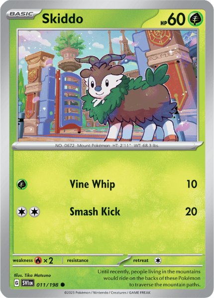 SV1 - Scarlet&Violet - 011/198 - Skiddo - Common - Reverse