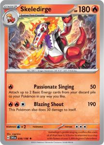 SV1 - Scarlet&Violet - 038/198 - Skeledirge - Rare Holo