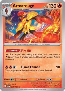 SV1 - Scarlet&Violet - 041/198 - Armarouge - Rare Holo