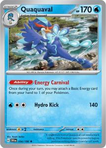 SV1 - Scarlet&Violet - 054/198 - Quaquaval - Rare Holo