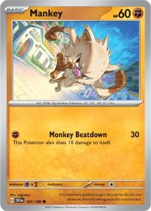 SV1 - Scarlet&Violet - 107/198 - Mankey - Common