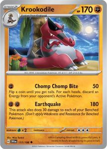 SV1 - Scarlet&Violet - 117/198 - Krookodile - Uncommon