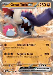 SV1 - Scarlet&Violet - 123/198 - Great Tusk ex - Double Rare Holo