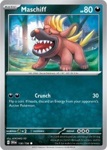 SV1 - Scarlet&Violet - 136/198 - Maschiff - Common - Reverse