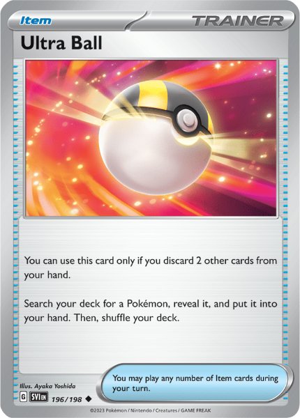 SV1 - Scarlet&Violet - 196/198 - Ultra Ball - Uncommon - Reverse