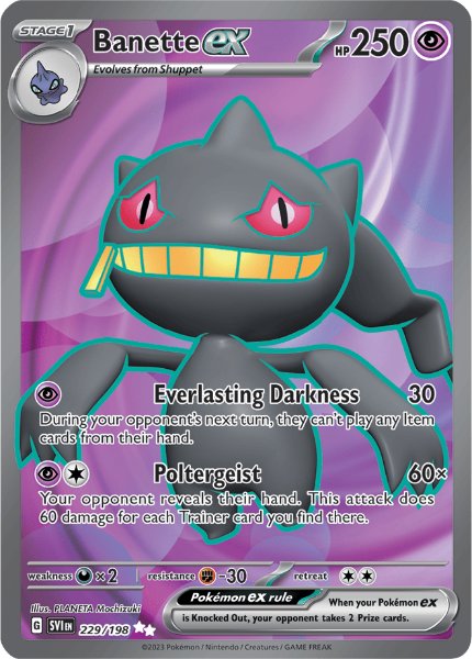 SV1 - Scarlet&Violet - 229/198 - Banette ex - Ultra Rare