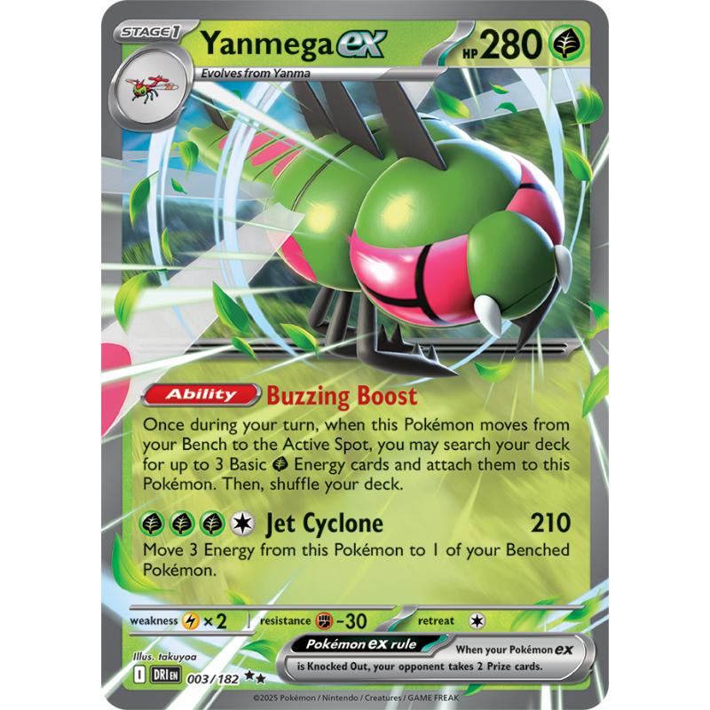 SV10 - Destined Rivals - 003/182 - Yanmega ex - Double Rare