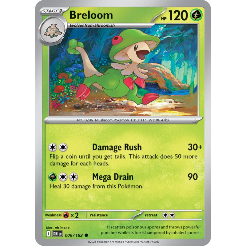 SV10 - Destined Rivals - 006/182 - Breloom - Common REVERSE