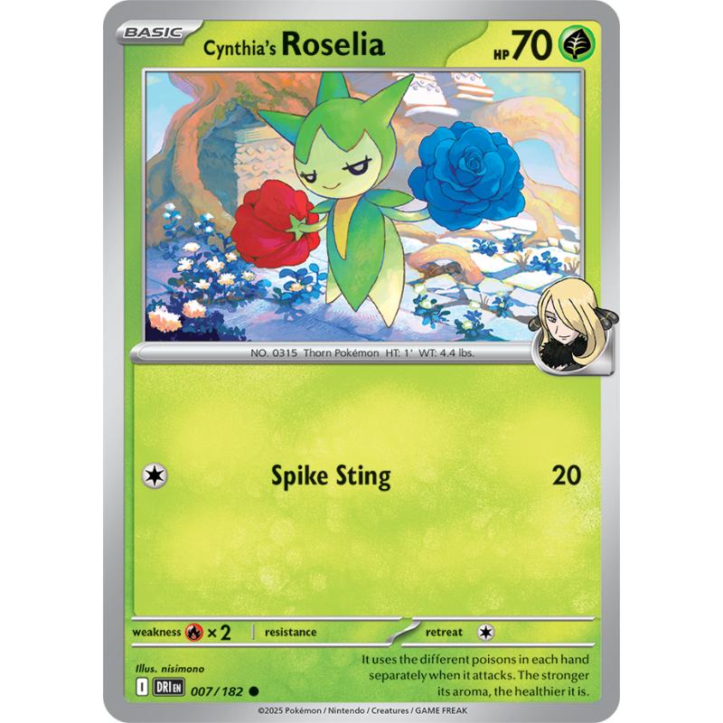 SV10 - Destined Rivals - 007/182 - Cynthia's Roselia - Common