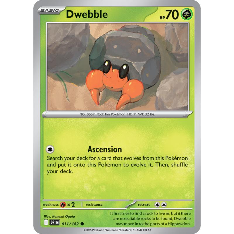 SV10 - Destined Rivals - 011/182 - Dwebble - Common REVERSE