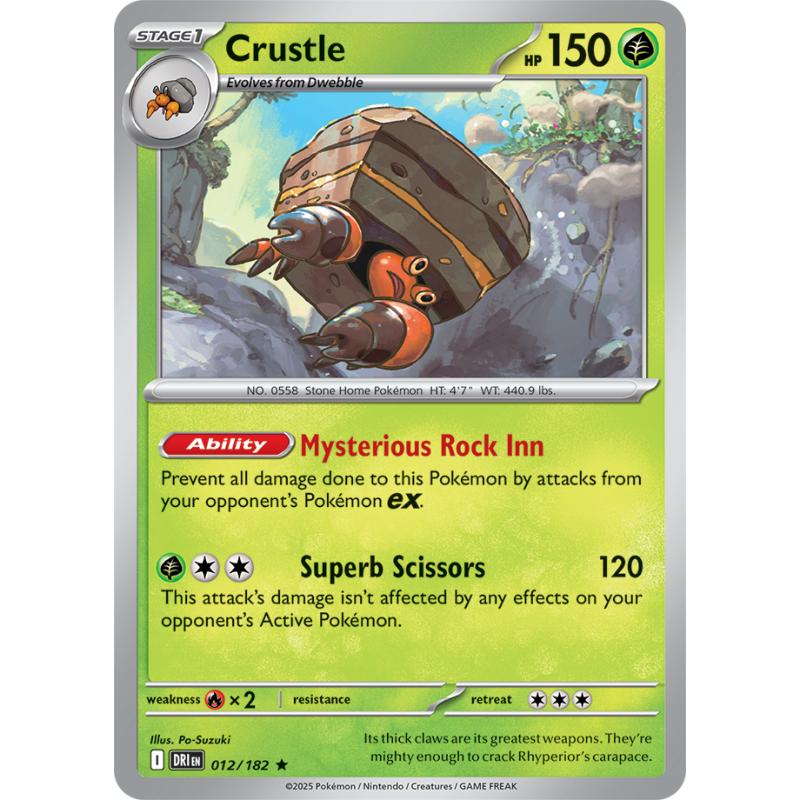 SV10 - Destined Rivals - 012/182 - Crustle - Rare
