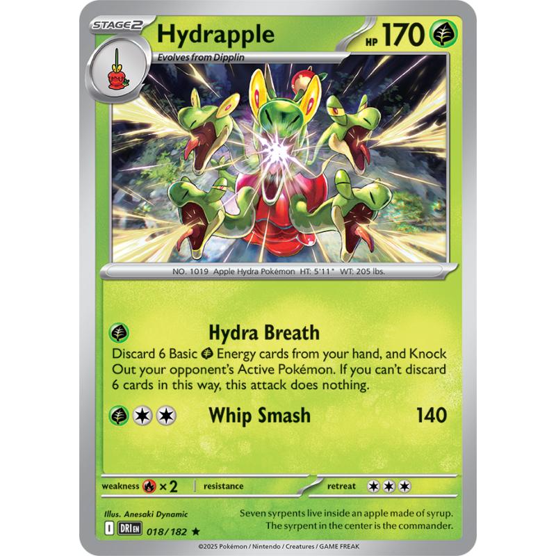 SV10 - Destined Rivals - 018/182 - Hydrapple - Rare REVERSE